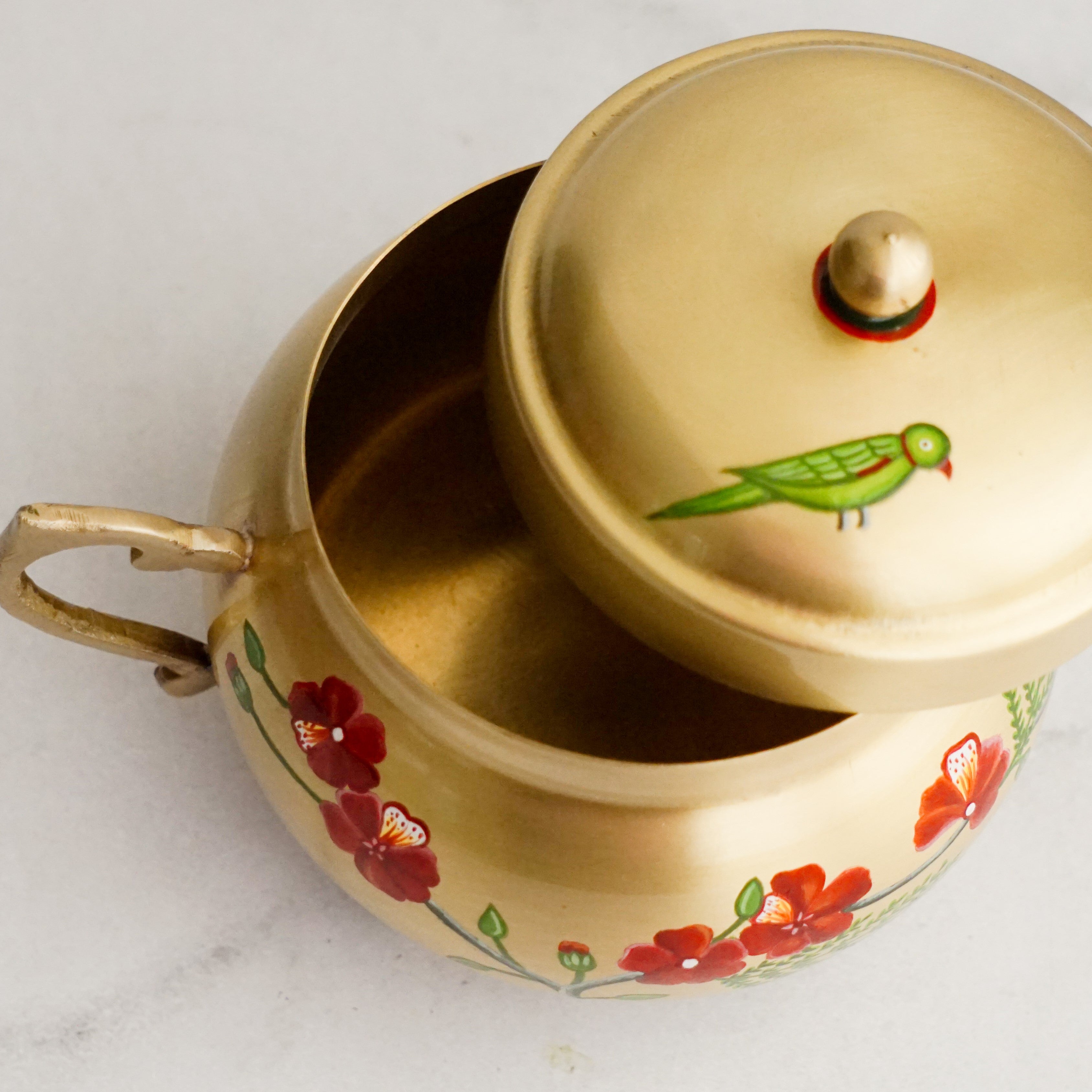 Brass Vintage Nut Box