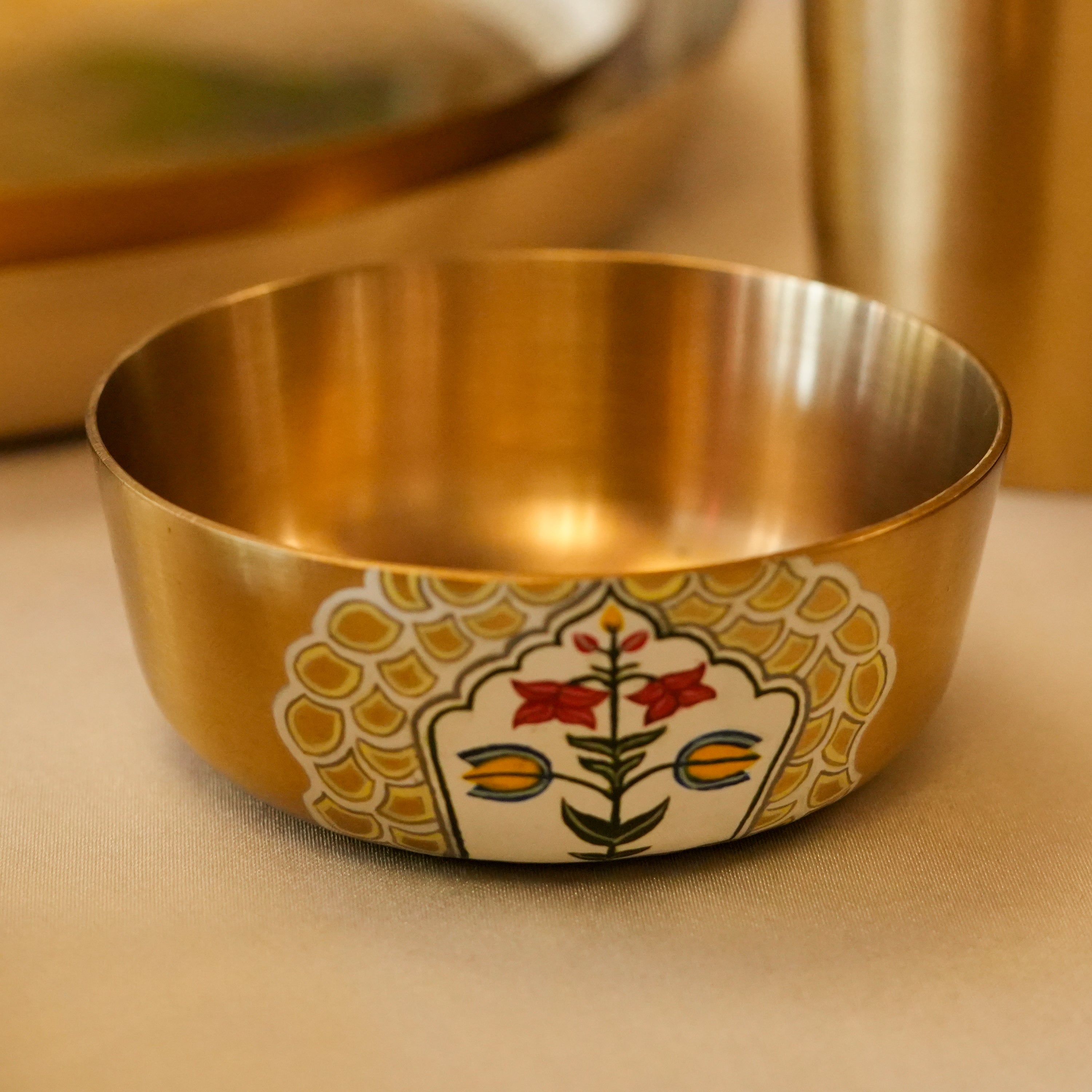 Kansa Dinner Set For 6 with Serveware