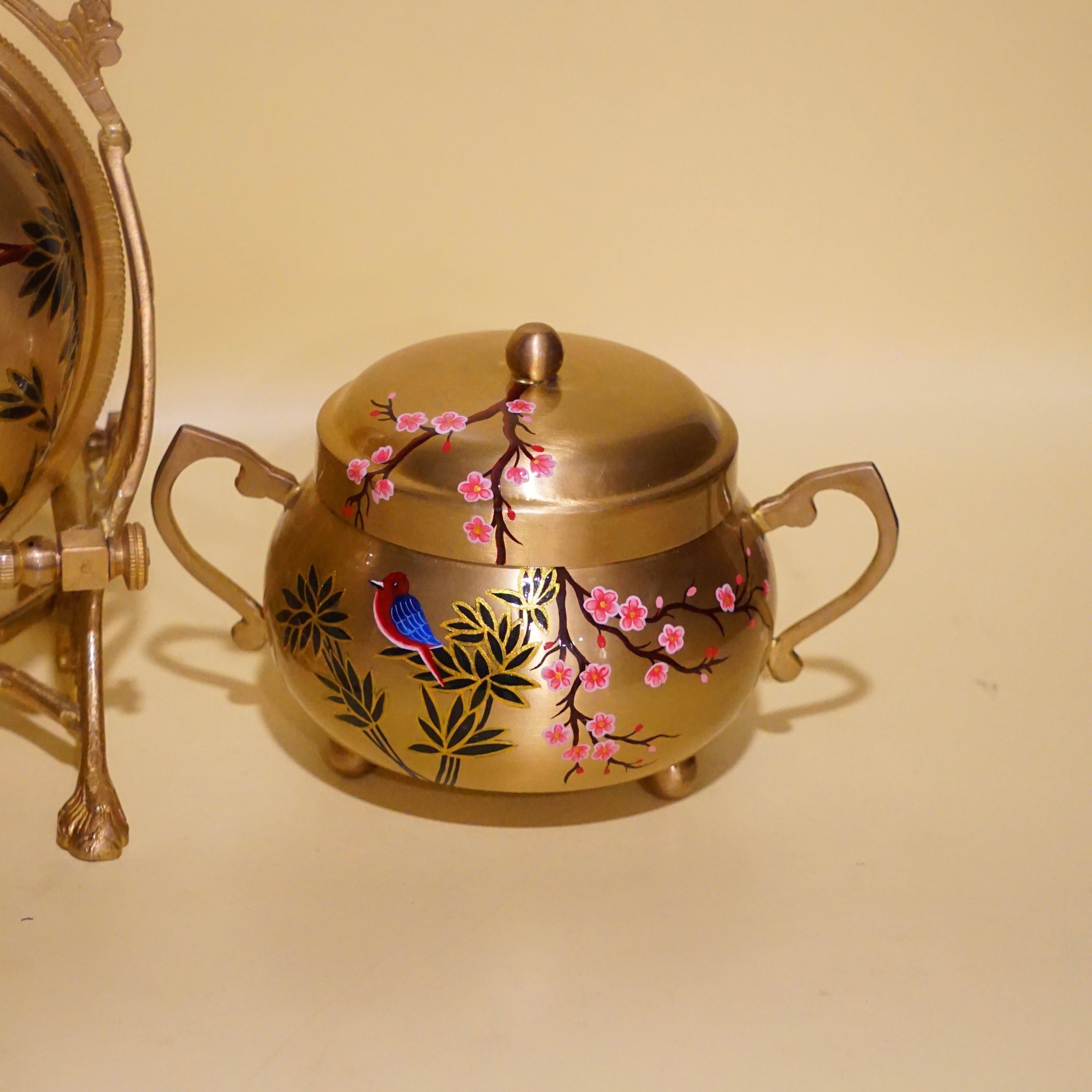 Brass Vintage Nut Box