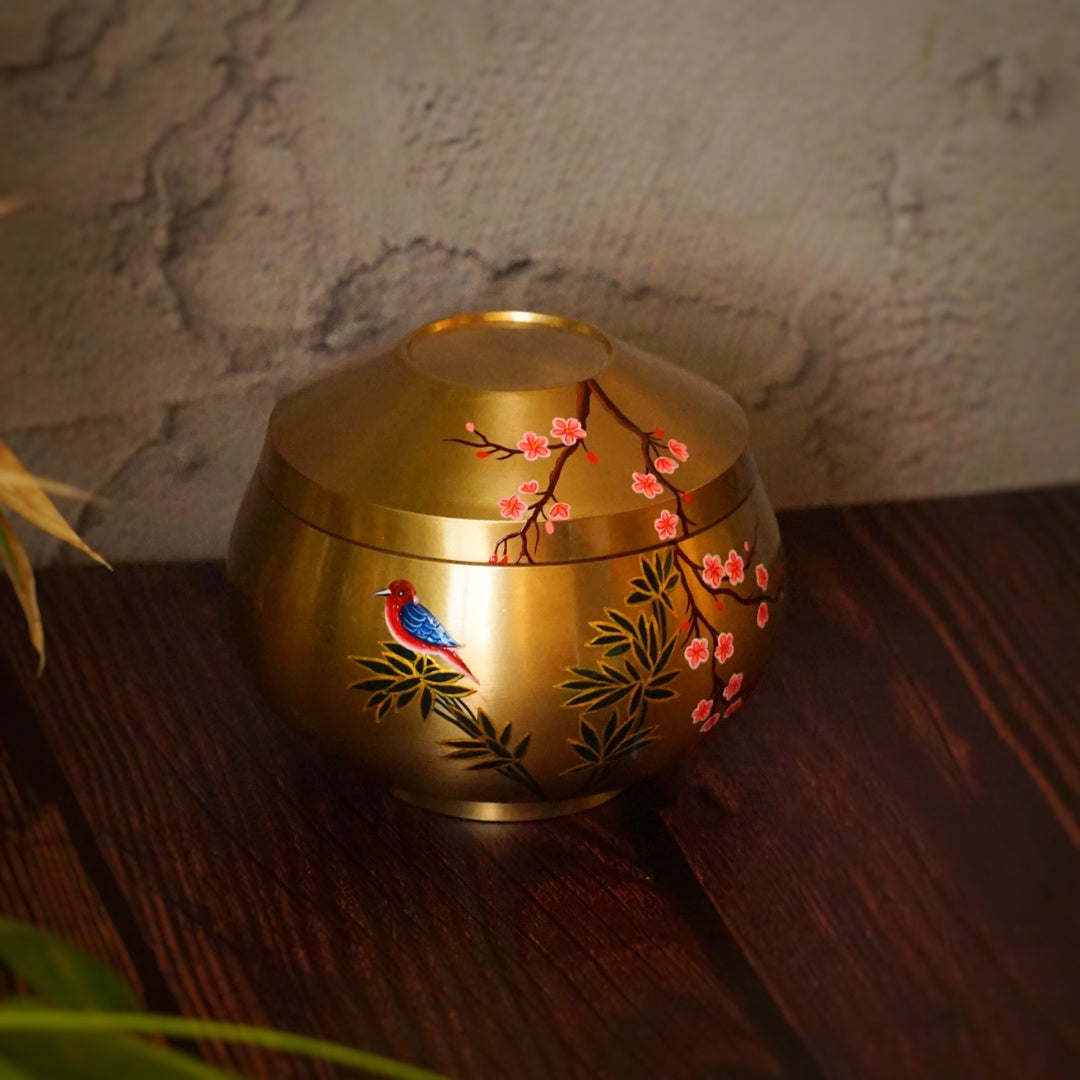 Kansa Rice Bowl with Lid