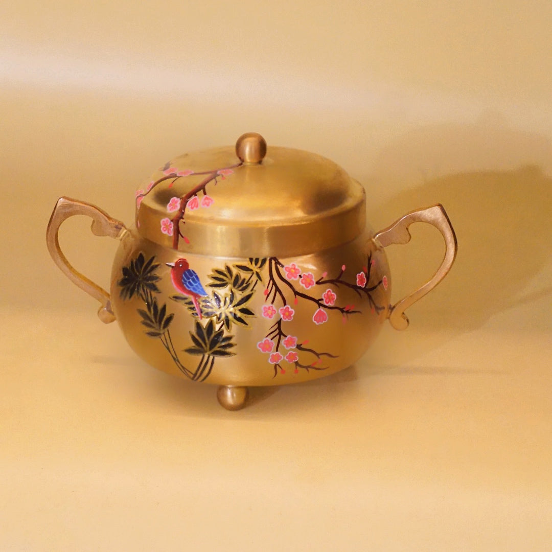 Brass Vintage Nut Box