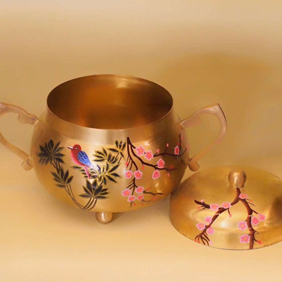 Brass Vintage Nut Box