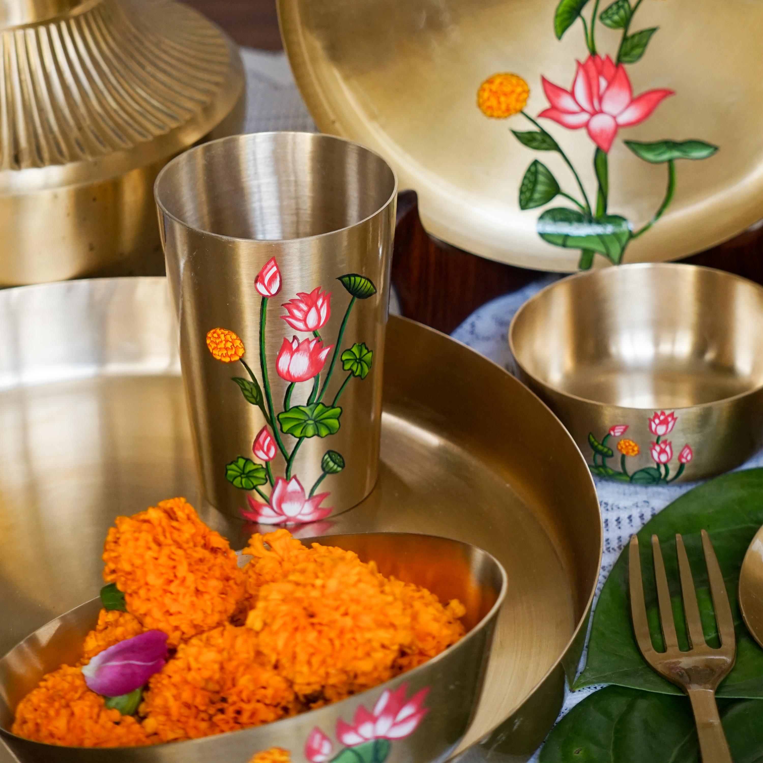 Kansa Glass Set