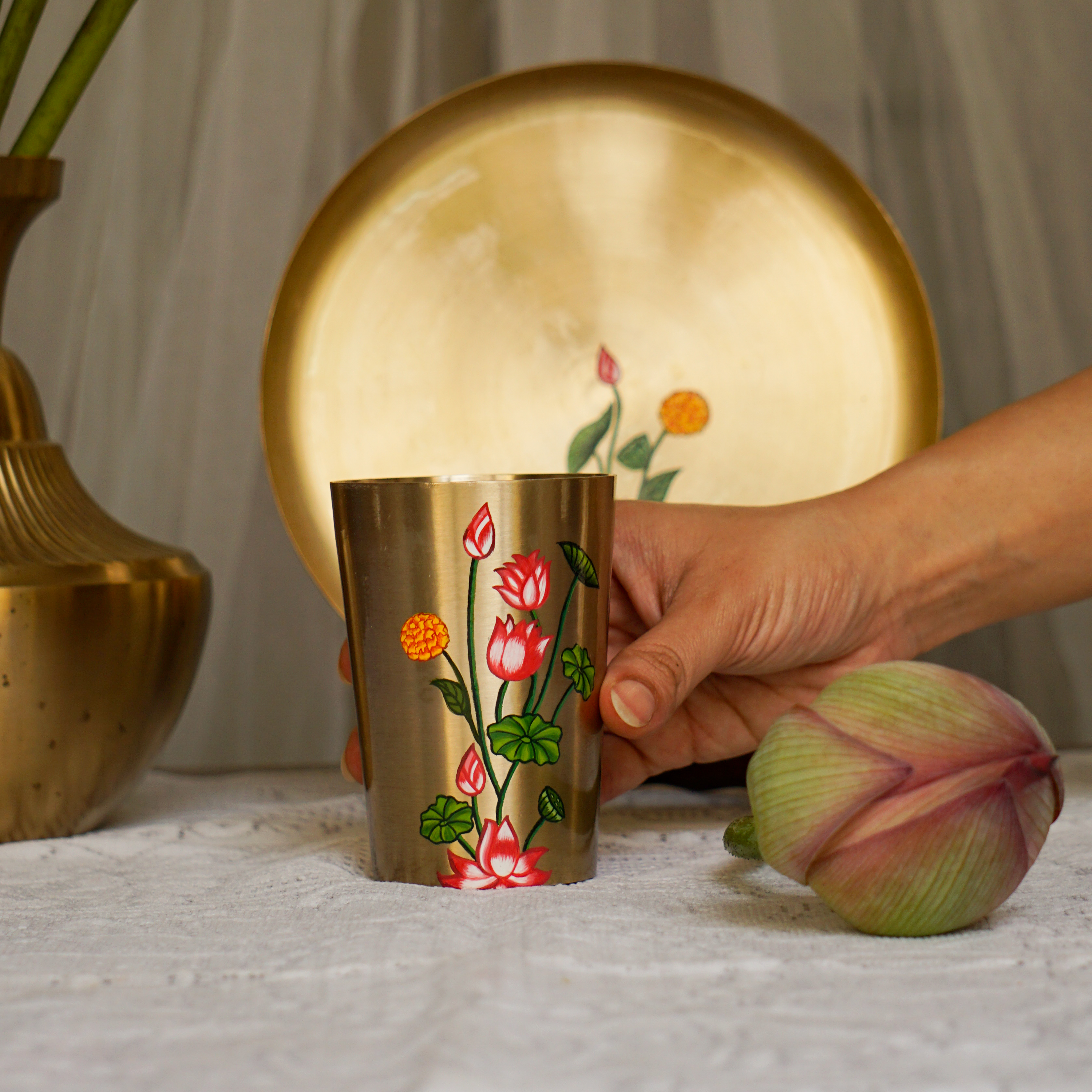 Kansa Glass Set
