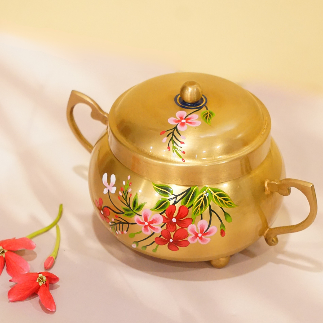 Brass Vintage Nut Box