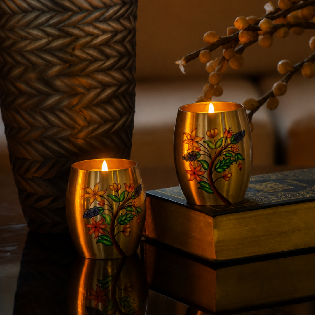 Brass Scented Candle (Set of 2)