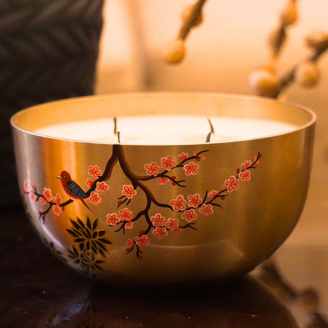 Brass Scented Bowl Candle (L)