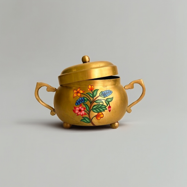 Brass Vintage Nut Box