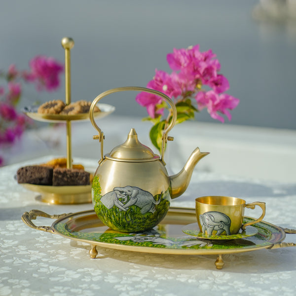 Brass High Tea Set