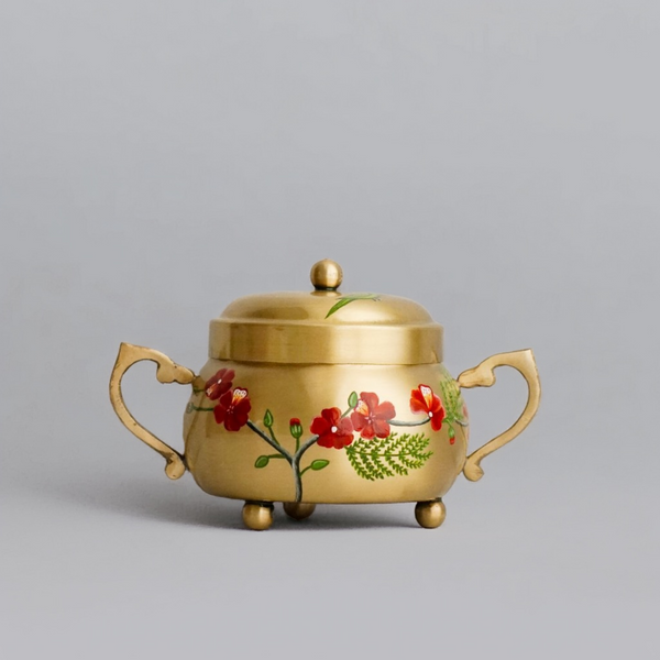 Brass Vintage Nut Box