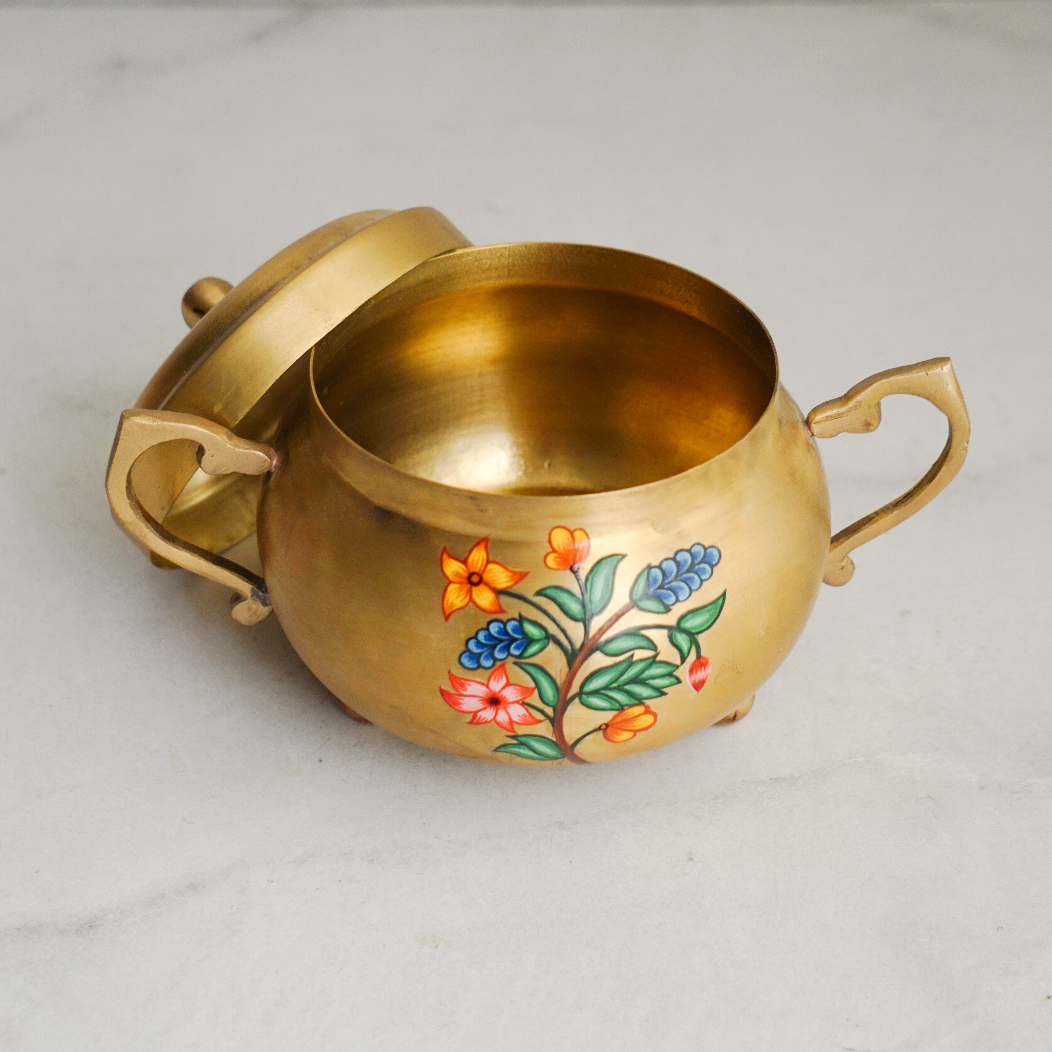 Brass Vintage Nut Box