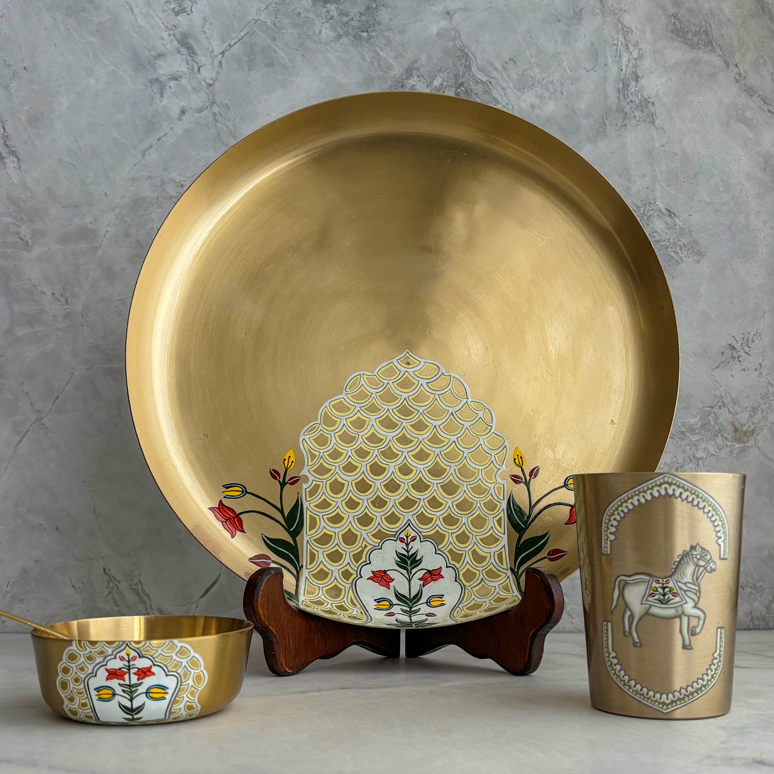 Kansa Dinner Set For One