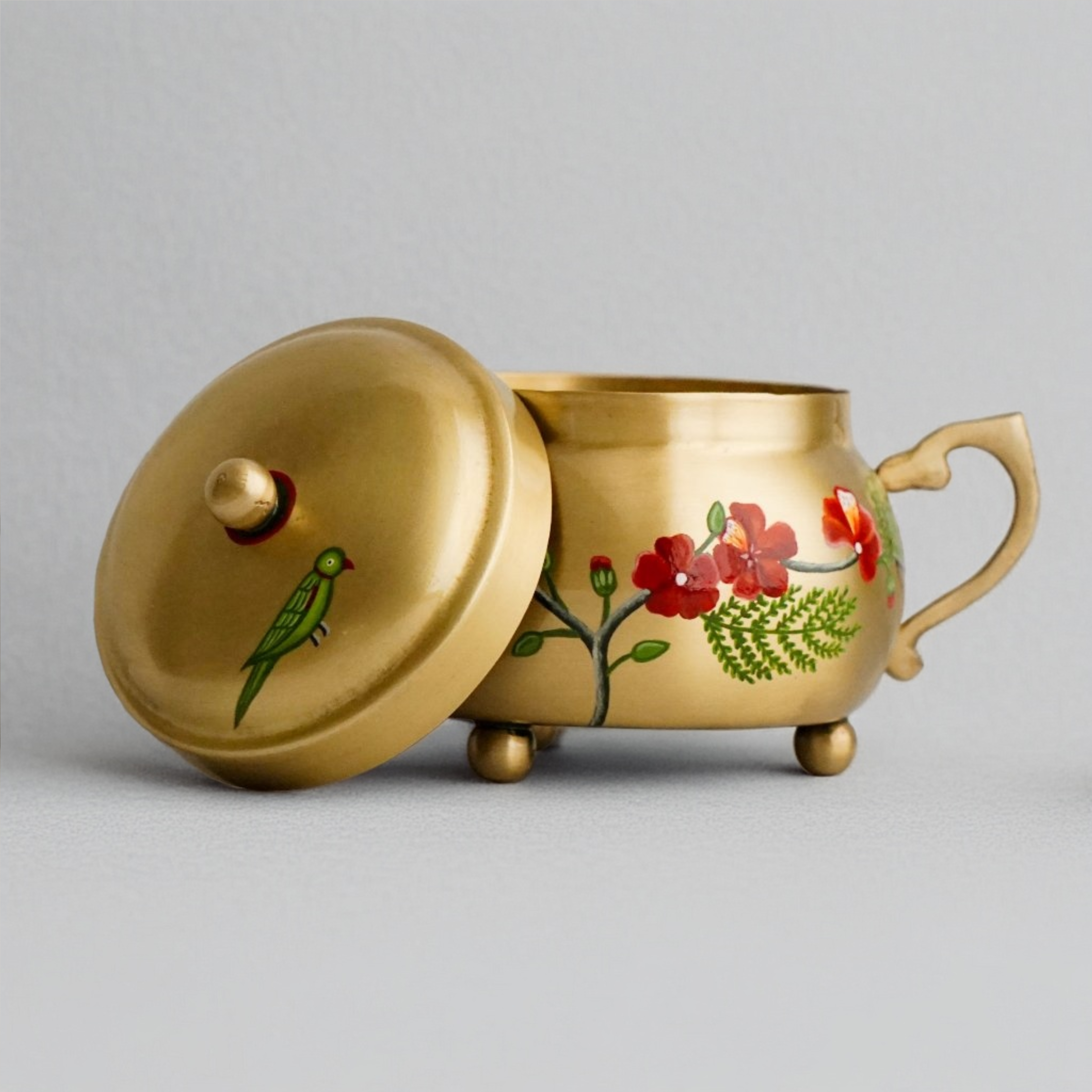 Brass Vintage Nut Box