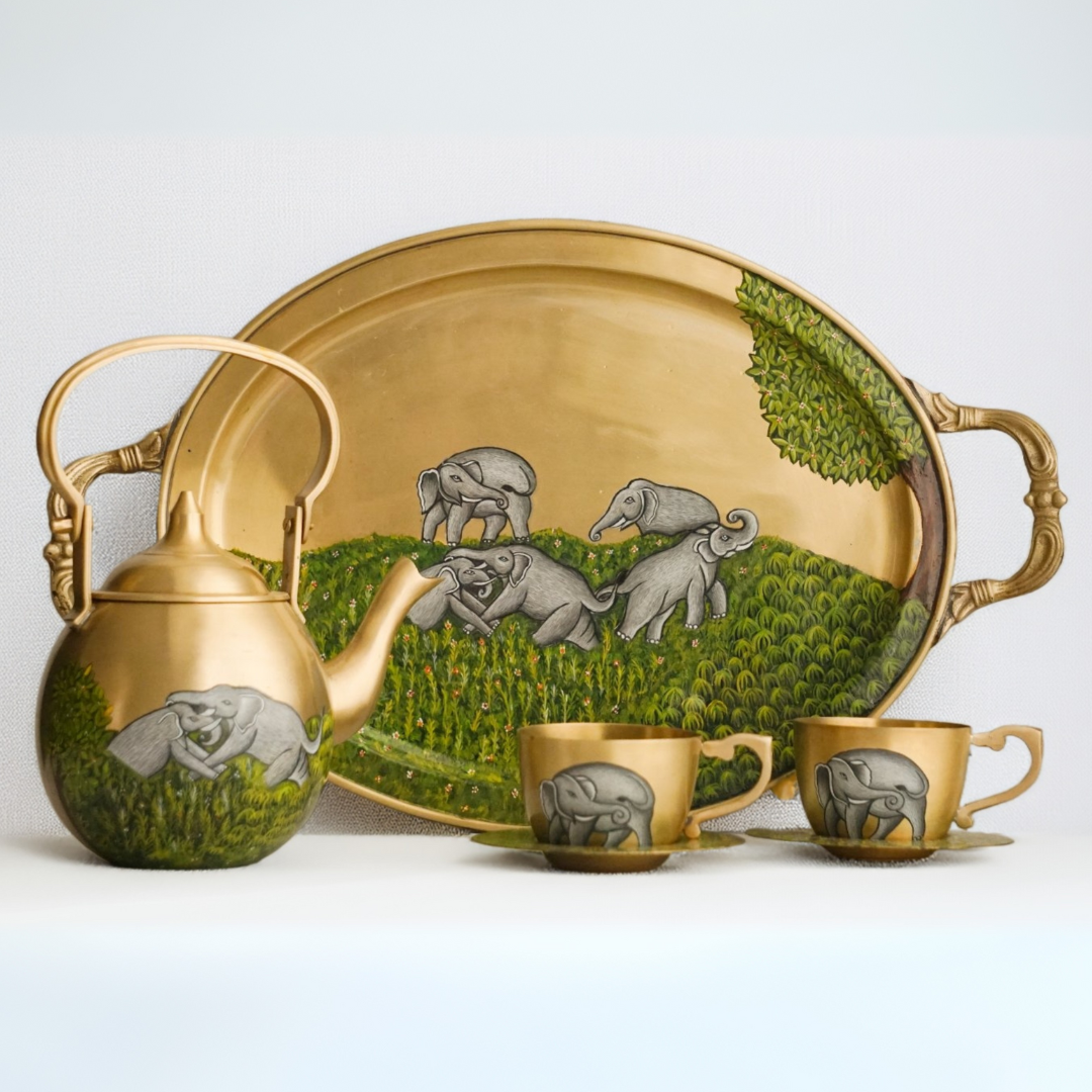 Brass High Tea Set