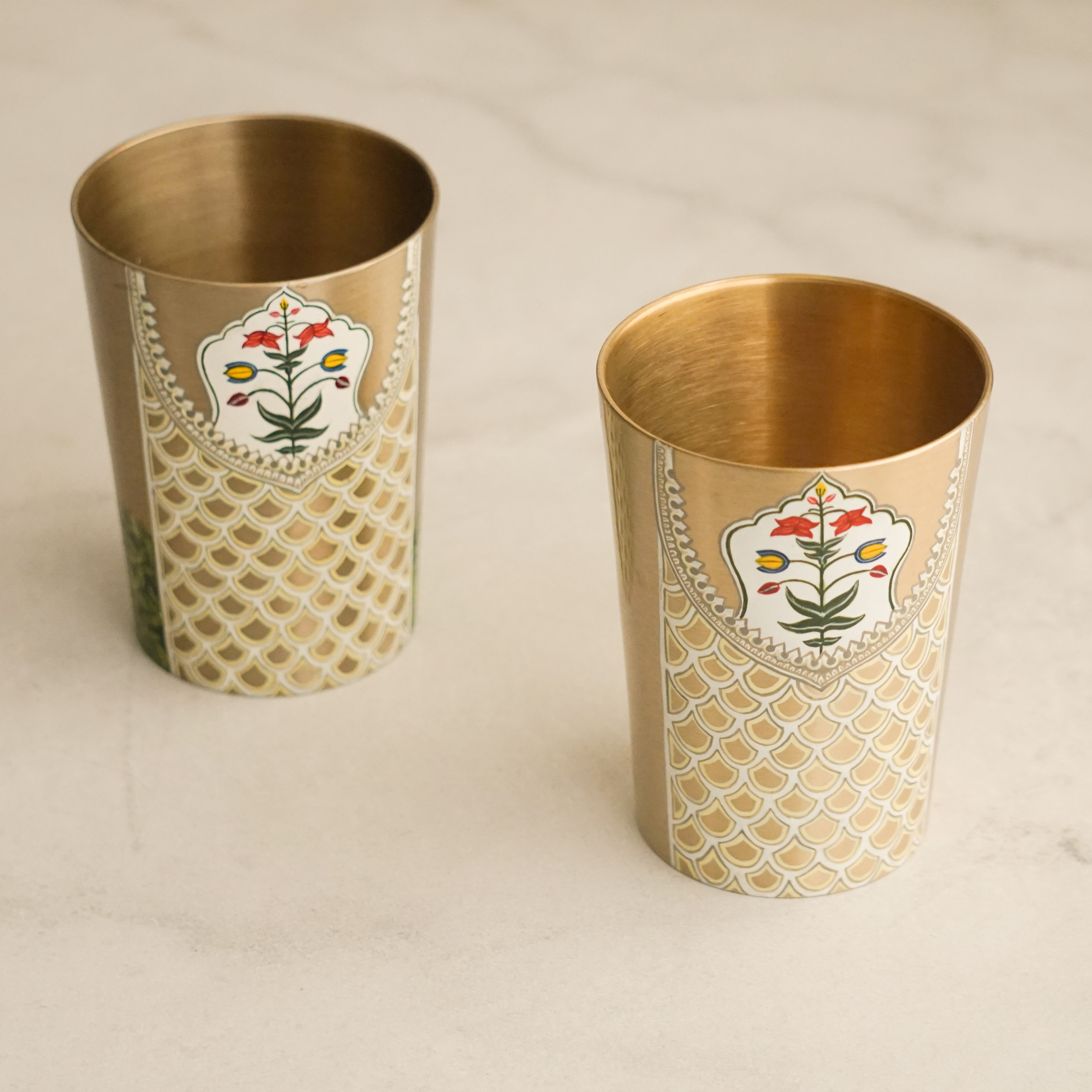Jali Kansa Glass Set