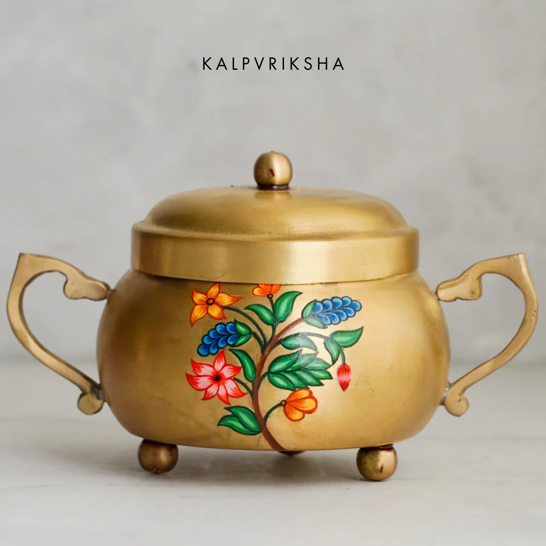 Brass Gift Nut Box (Set of 2)
