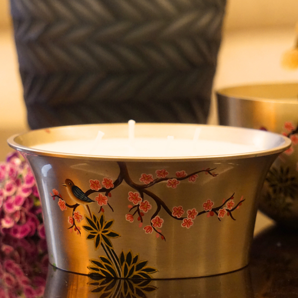 Brass Scented Bowl Candle (M)