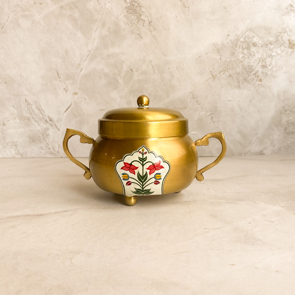 Brass Vintage Nut Box