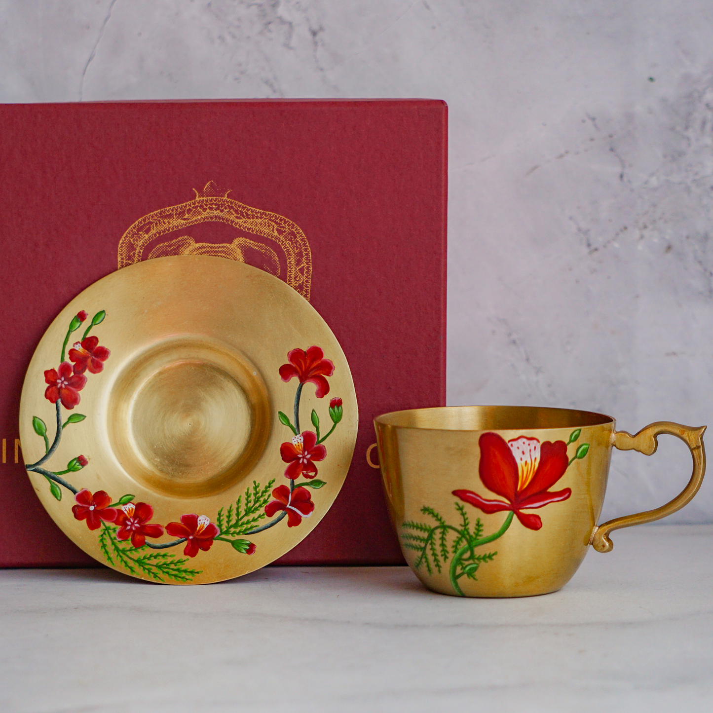 Brass High Tea Set